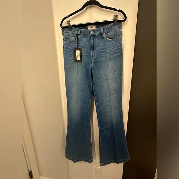 Paige Genevieve Golden Years High Rise Flare Jeans Size 32 NWT - Picture 9 of 9